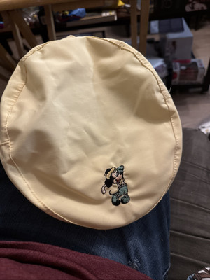 Vintage Walt Disney World Golf Hat Newsboy Cap Embroidered Mickey Pro Collection-image