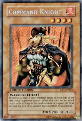 Yu-Gi-Oh • COMMAND KNIGHT • 2004 • CT1-EN003 • LIMITED • SECRET RARE • LP-image