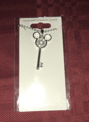 Disney Park Arribas Mickey Icon Key Necklace Made with Crystals from Swarovski-image