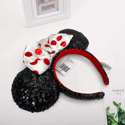 2022 Ears Red Polka Dot Sequins Disney Resort Disney Parks Minnie Mouse Headband-image