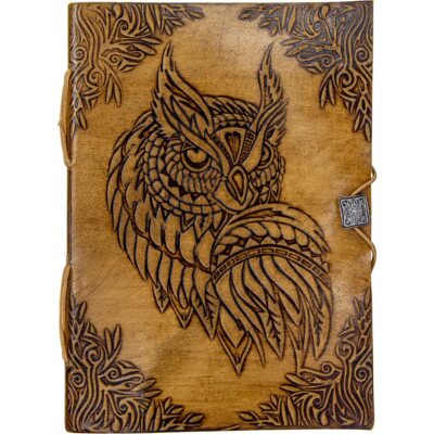 Handmade Genuine Leather Bound Journal 200 Unlined Paper Pages Notebook-image