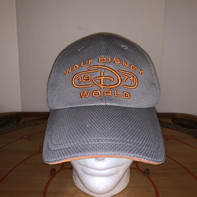 Walt Disney World Baseball Cap Strapback Hat Golf Men OSFA Gray Grey WDW 1971-image