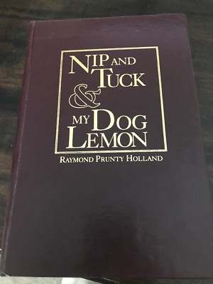 NIP & TUCK / MY DOG LEMON LIVEOAK PRESS limited edition LEATHER dog bird hunting-image