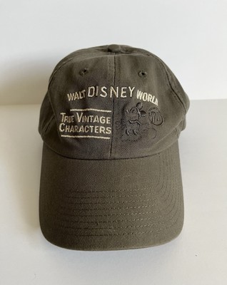Walt Disney World True Vintage Characters Hat Cap Green Strap Back Mickey Mouse-image