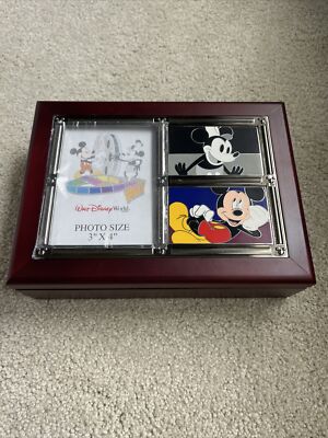 Walt Disney World 2005 Picture Photo Frame Mickey Mouse Keepsake Jewelry Box-image