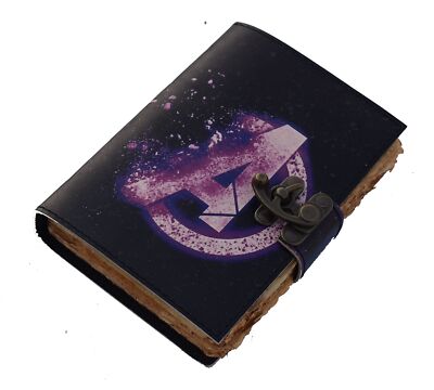 avengers journal marvels logo embossed vintage leather sketchbook writing not...-image