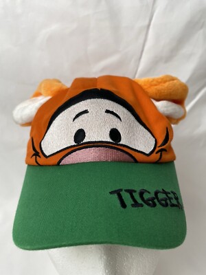 Disney World Tigger Baseball Cap Hat Toddler Size Orange Ears Tail Adjustable-image
