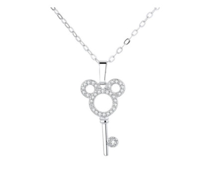 NEW KEY TO MAGIC KINDOM NECKLACE WALT DISNEY WORLD JEWELRY MICKEY MINNIE USA-image