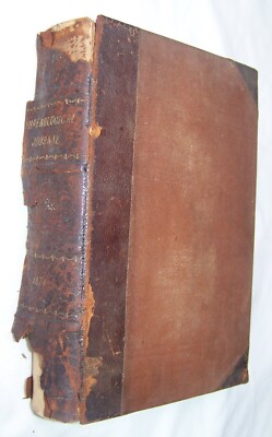 1874 Antique Phrenological Journal Bound Phrenology Magazine Book Jan-Dec-image