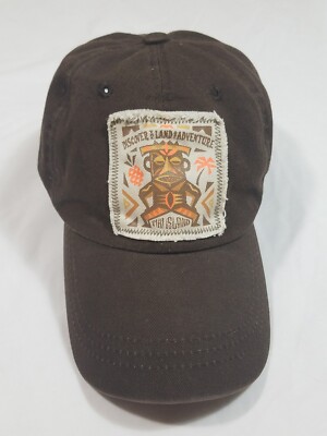 Vtg Sold At Disneyworld Park Only Tiki Island Baseball Cap Nice!-image