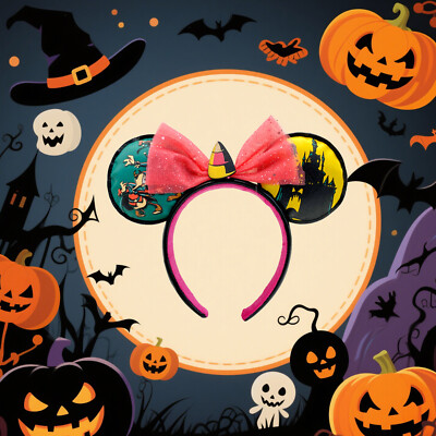 Disney· Mickey Mouse Ear Halloween Happy Ear Jewelry Headband Party Hairband-image