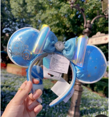 Disney Parks 2024 Cinderella Minnie Mouse Ears Headband Disneyland-image