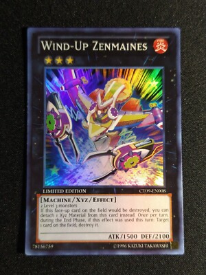 Yu-Gi-Oh! Wind-Up Zenmaines - CT09-EN008 Limited Edition Super Rare NM-image