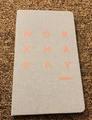 Poppin Work Happy Hard Cover Journal 5 x 8 1/4 New - Coast-image