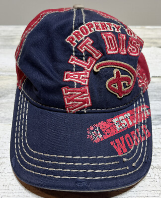 Property Of Walt Disney  Ball Cap Hat Distressed Embroidered Mickey Mouse-image