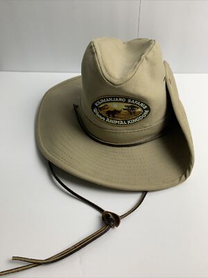 WALT DISNEY WORLD ANIMAL KINGDOM KILIMANJARO SAFARI HAT W/ LEATHER STRAP ADULT S-image