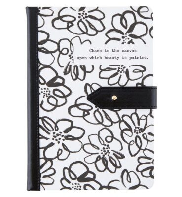 Vegan Leather Bound Linen Journal with Strap Closure, 6 x 8 In, Canvas - 4 Pack-image