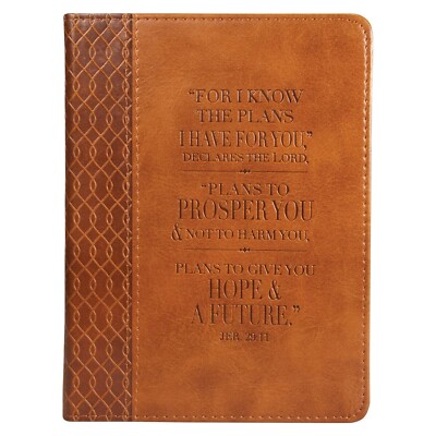 Christian Art Gifts Classic Handy-sized Journal Hope & a Future Jer. 29:11 Bi...-image