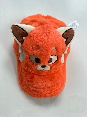 NWT Disney Parks Pixar Turning Red Mei Red Panda Furry Fuzzy Adult Cap ONE SIZE-image