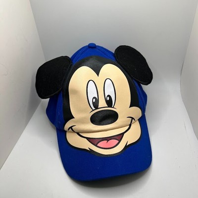 Disney Mickey Mouse w/ Ears Blue Baseball Hat Youth Kids Cap Adjustable-image