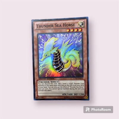 Yugioh TCG Thunder Sea Horse CT10-EN016 Limited Edition NM Super Rare-image