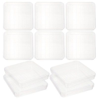 10 Pcs Petri Dish Culture with Lids Square Container for Science Lab-image