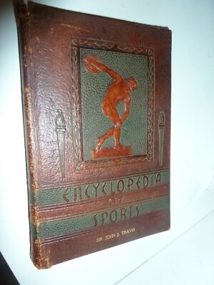 1944 Encyclopedia of Sports,EmbossedLeather /Frank G Menke, GC,  6th ed,-image