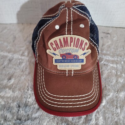 Disney Champions Speed Shop Baseball Cap Strap Back Car Mesh Patch Stitching-image