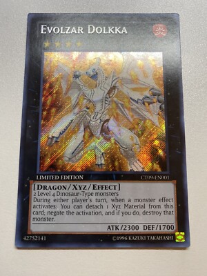 Yugioh Evolzar Dolkka Limited Edition Secret Rare CT09-EN001 MP-image