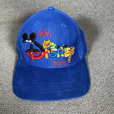 Walt Disney World Blue Embroidered Adjustable Hat Preowned-image