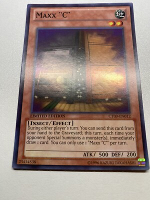 Yugioh Maxx C Limited Edition Super Rare CT09-EN012 HP-image