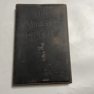 The Ministry Of Jesus 2016 Handcrafted Leather Journal Cover R.D. Meyers FLAW-image