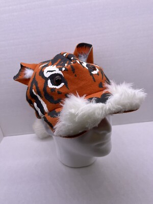 RARE Vintage Walt Disney World Animal Kingdom Tiger Hat Tail WDW Cap Ears Adult-image