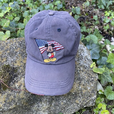 Walt Disney World Mickey Mouse American Flag Hat Est. 1971 Patriotic Cap-image