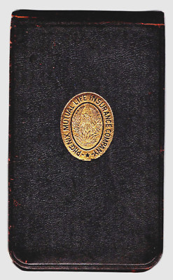 1914 Phoenix Mutual Life Insurance Co. Memo Book; notes on Gladys Oil Co.-image