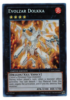 Yu-Gi-Oh Card: Evolzar Dolkka CT09-EN001 Limited Edition Secret Rare! NM-image
