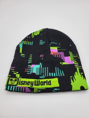 Walt Disney World Castle Black Neon Beanie OSFM-image