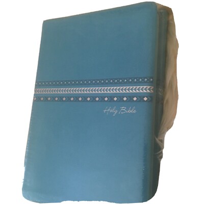 NIV Bible Thinline Large Print & Shine Bright Journal Turquoise FAUX LEATHER-image