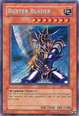 Yugioh! LP Buster Blader - BPT-008 - Secret Rare - Limited Edition Lightly Playe-image
