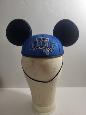 Disney Parks Hat Blue Orlando Magic NBA Basketball Mickey Ears NEW-image