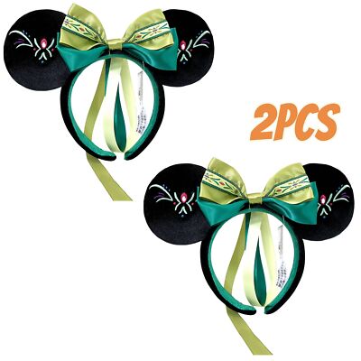 Disney- Resort Anna Princess Frozen Fantasy Springs Minnie Mouse Headband 2PCS-image