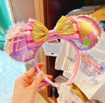 Disney Parks 2024 Rapunzel Tangled Pascal Mickey Mouse Ears Minnie Headband-image