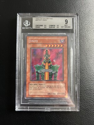 Yu-Gi-Oh! TCG Jinzo 2003 Collector's Tins BPT-011 Limited Edition Secret BGS 9 -image