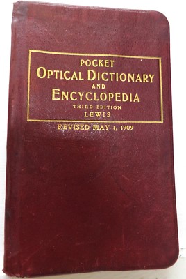 Pocket Optical Dictionary and Encyclopedia, 3rd ed., 1909 - leather-image