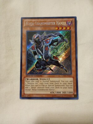 Ninja Grandmaster Hanzo - CT09-EN003 - Secret Rare - Limited Edition-image
