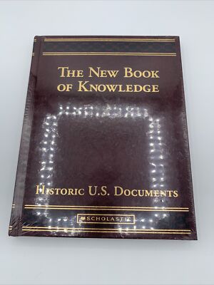 The New Book of Knowledge: Historic US Documents Leather Bound Sealed-image