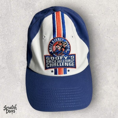Vtg 2006 Walt Disney World Goofy Race Challenge Blue White Baseball Cap One Size-image