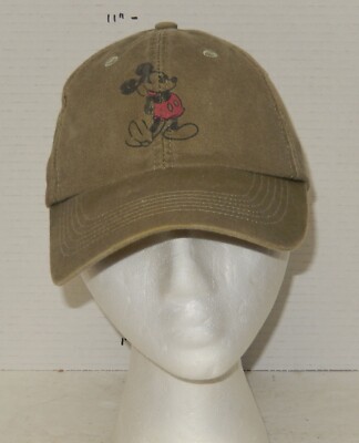Walt Disney World Mickey Mouse Adjustable Hook & Loop hat cap Green-image