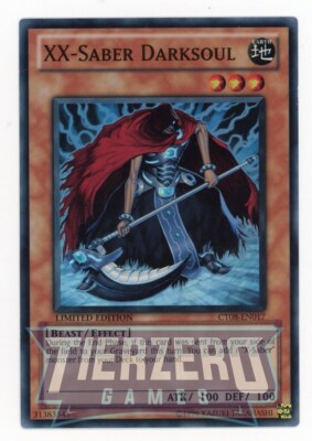 Yugioh XX-Saber Darksoul CT08-EN017 Super Rare Limited Edition NM/LP-image