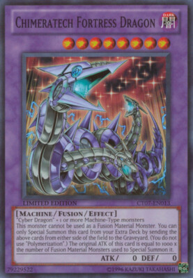 Yugioh Chimeratech Fortress Dragon CT07-EN013 Super Rare Limited NM-image